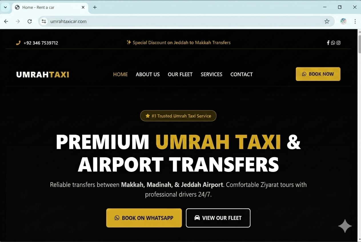 Umrah Taxi Car Saudi Screenshot